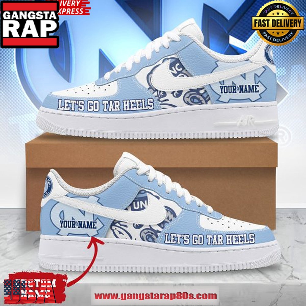 North Carolina Tar Heels Custom Air Force 1 Running Sneakers Shoes North Carolina Tar Heels Custom Air Force 1 Running Sneakers Shoes