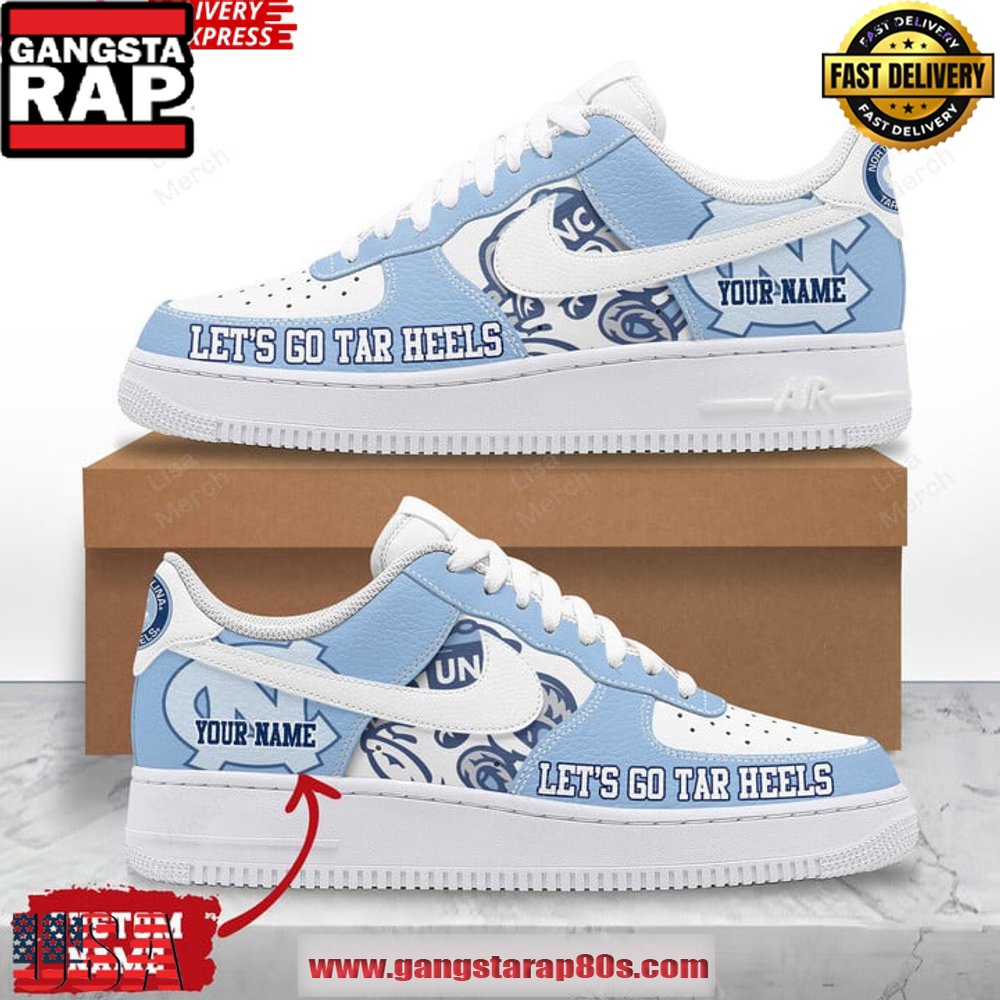 North Carolina Tar Heels Custom Air Force 1 Running Sneakers Shoes North Carolina Tar Heels Custom Air Force 1 Running Sneakers Shoes