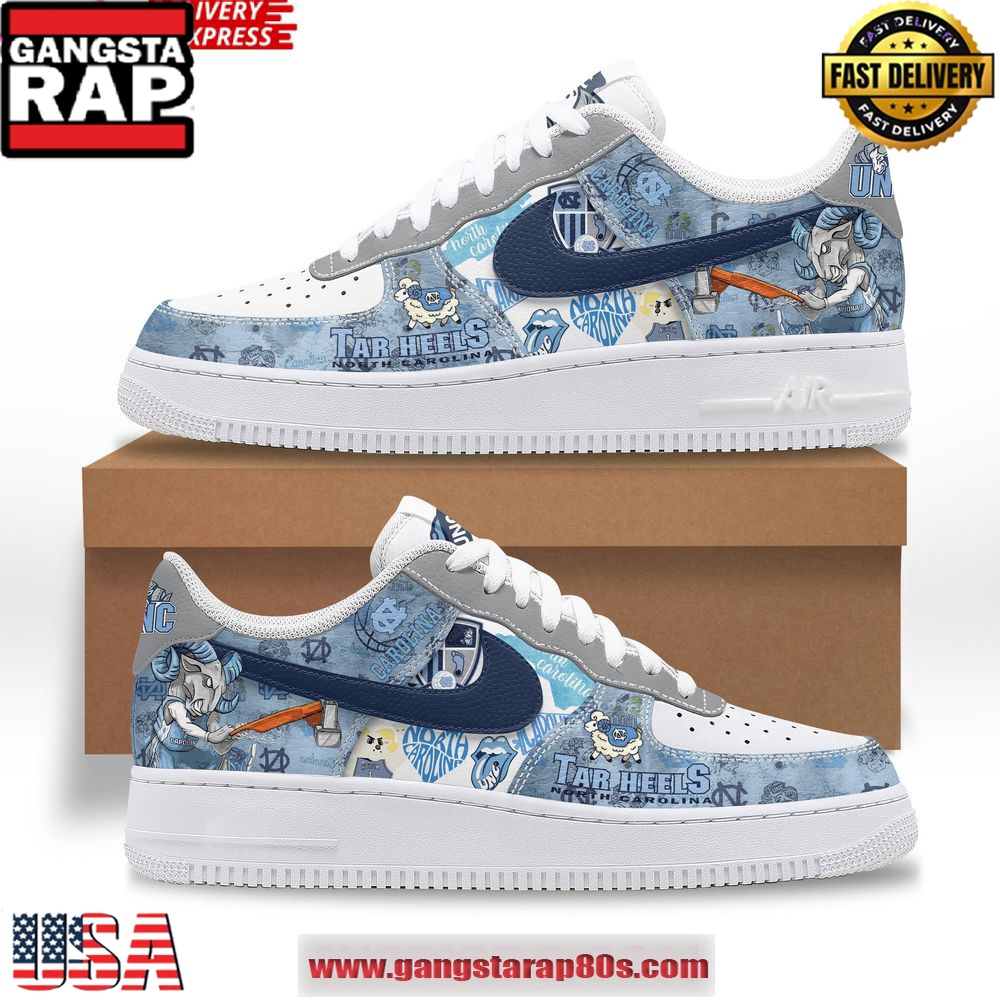 North Carolina Tar Heels Spirit Limited Edition Air Force 1 Sneakers Shoes