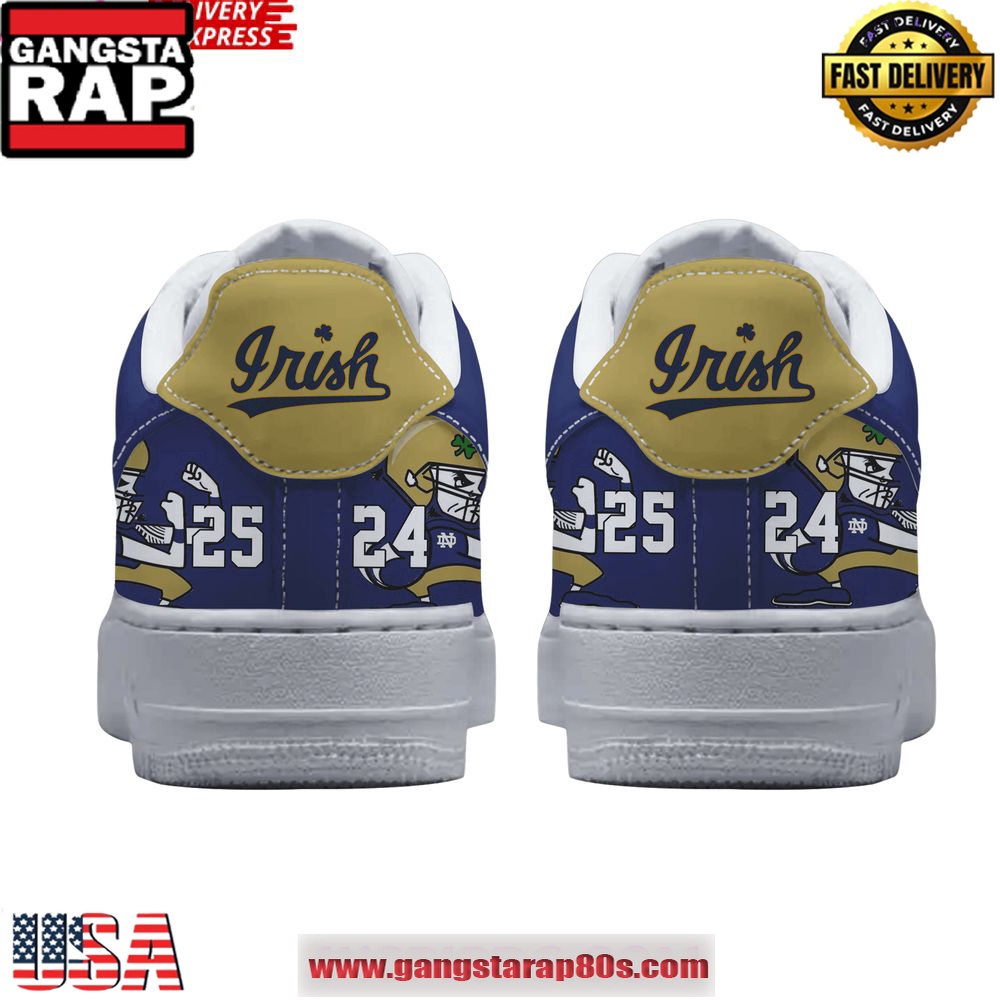 Notre Dame Fighting Irish College Football Playoff 2024-25 Air Force 1 Shoes Running Sneakers Notre Dame Fighting Irish College Football Playoff 2024-25 Air Force 1 Shoes Running Sneakers