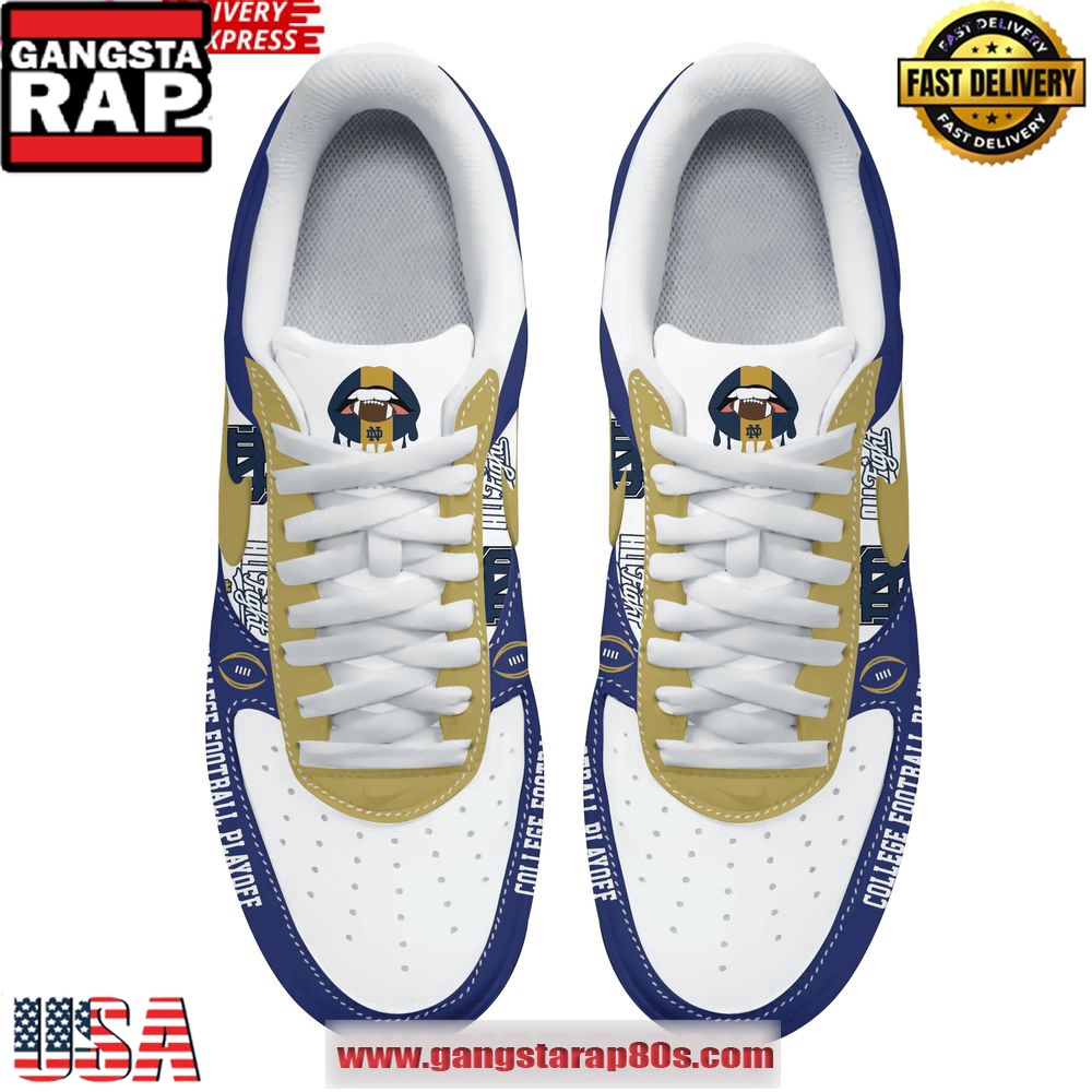 Notre Dame Fighting Irish College Football Playoff 2024-25 Air Force 1 Shoes Running Sneakers Notre Dame Fighting Irish College Football Playoff 2024-25 Air Force 1 Shoes Running Sneakers