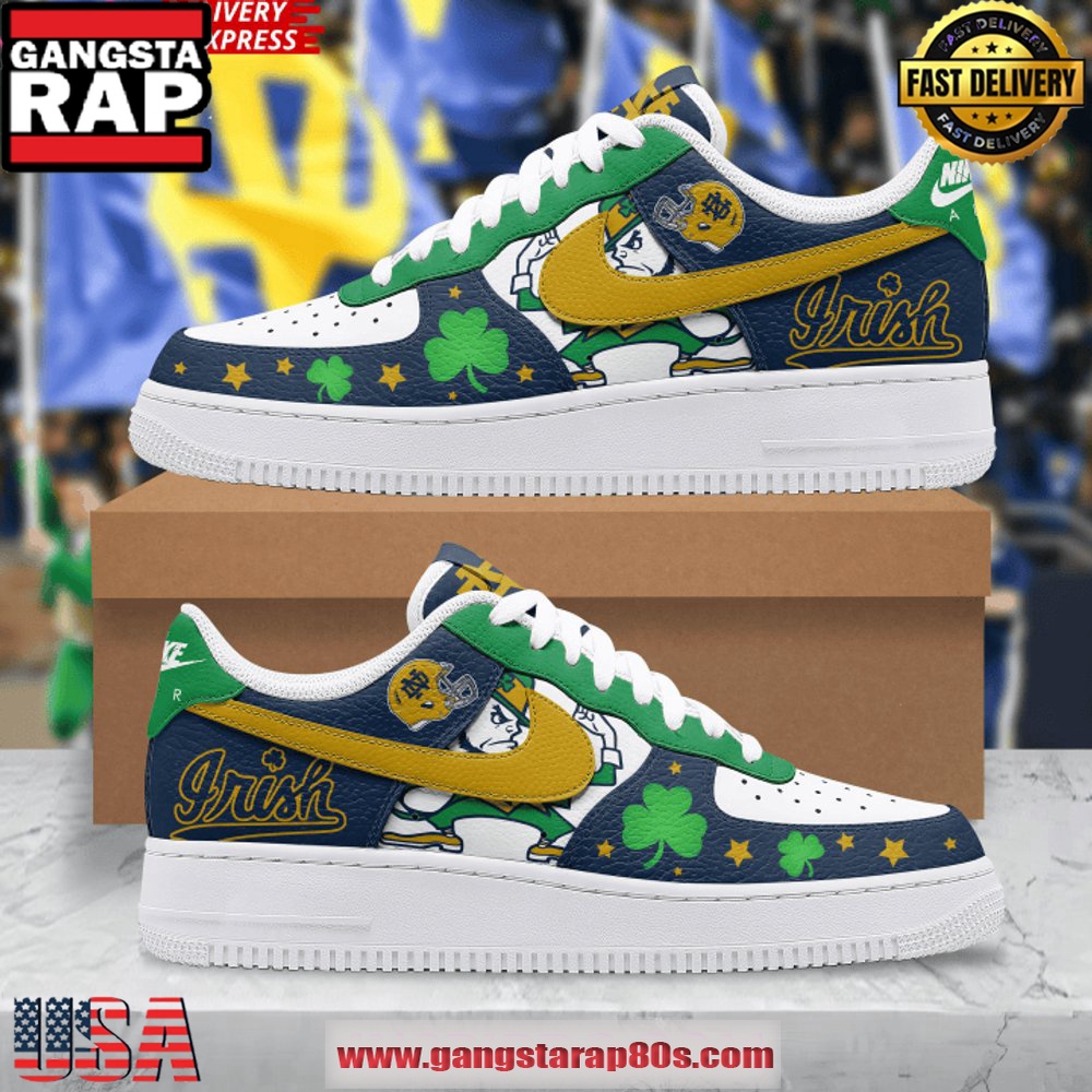 Notre Dame Fighting Irish Limited Edition Air Force 1 Running Sneakers Shoes Notre Dame Fighting Irish Limited Edition Air Force 1 Running Sneakers Shoes