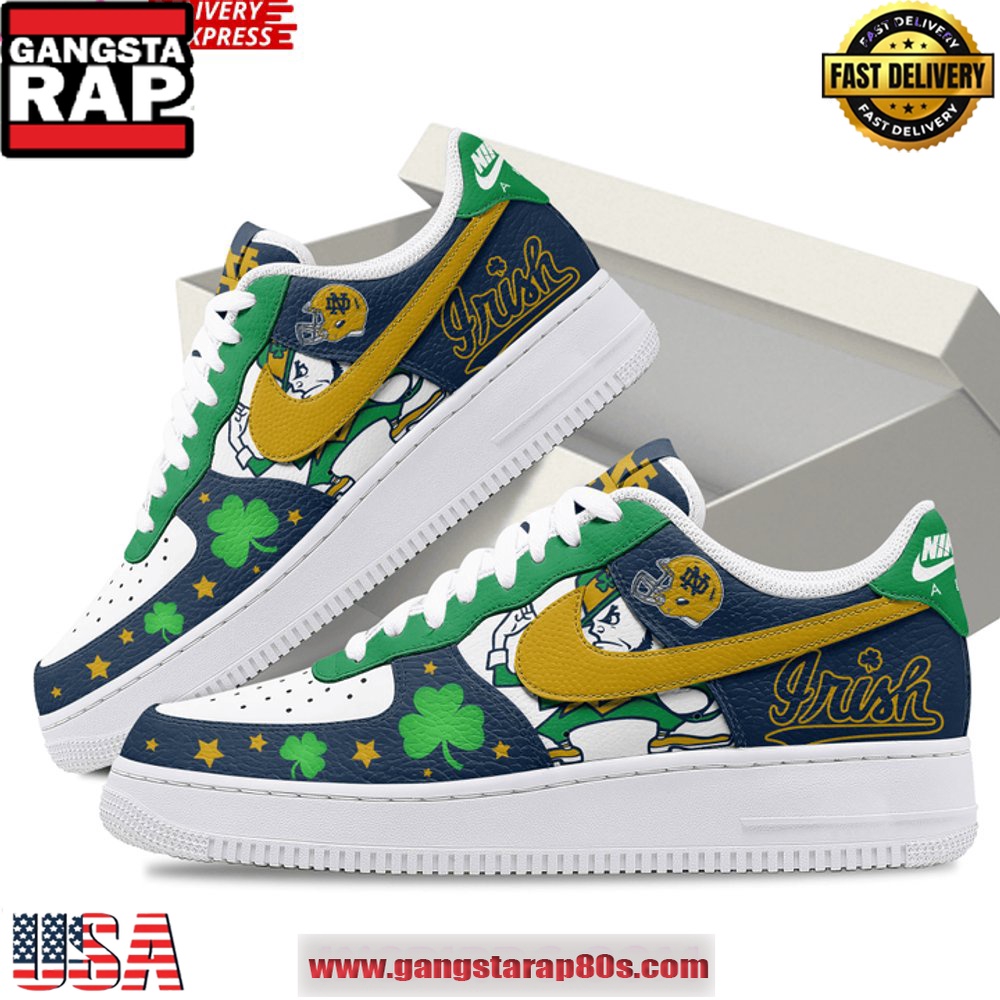 Notre Dame Fighting Irish Limited Edition Air Force 1 Running Sneakers Shoes Notre Dame Fighting Irish Limited Edition Air Force 1 Running Sneakers Shoes