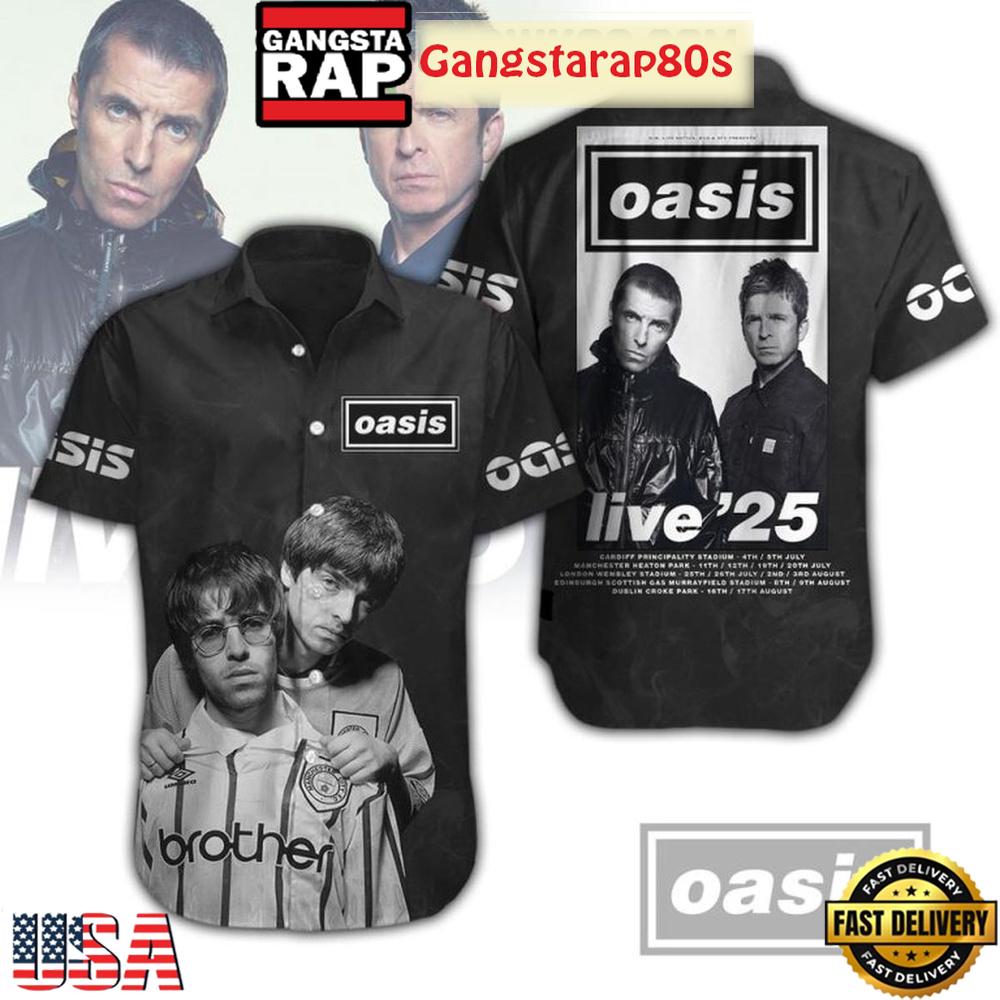 Oasis 30th Anniversary Live 25 Aloha Hawaiian Shirt Oasis 30th Anniversary Live 25 Aloha Hawaiian Shirt