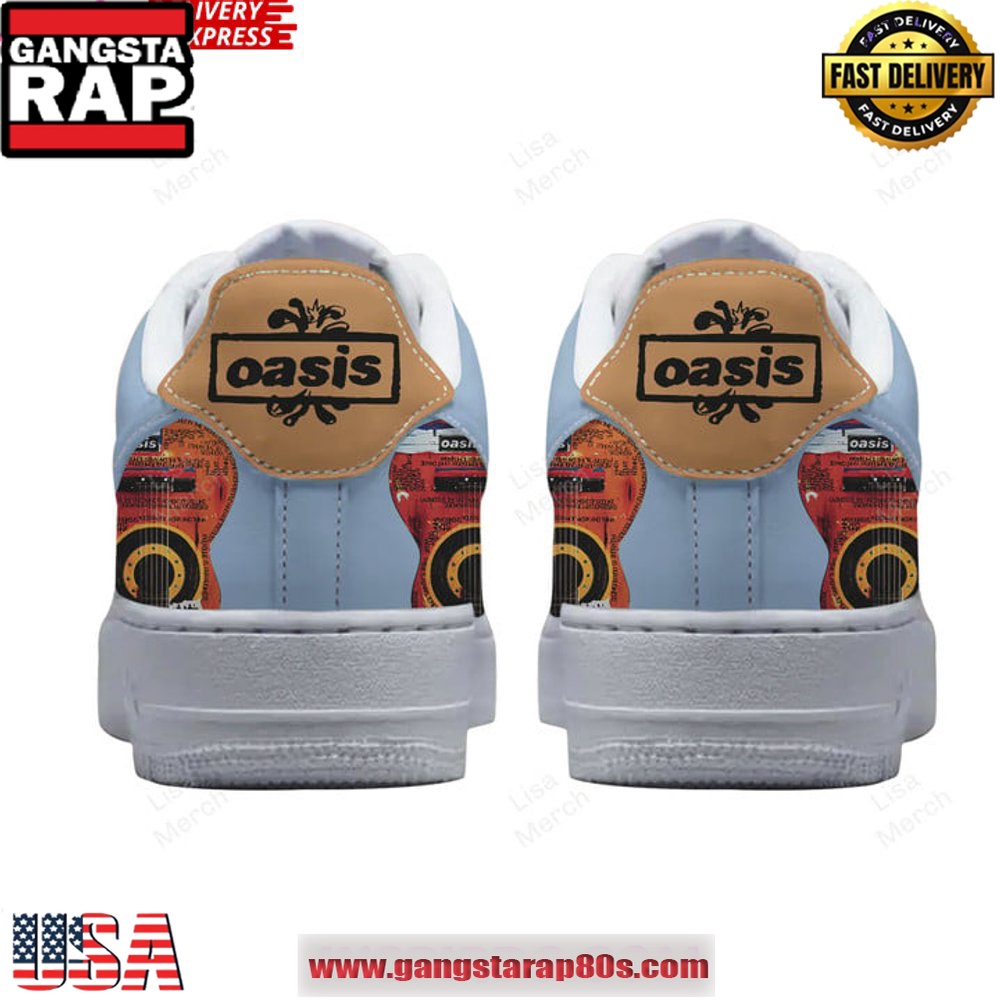 Oasis Definitely Maybe Limited Edition Air Force 1 Running Sneakers Shoes Oasis Definitely Maybe Limited Edition Air Force 1 Running Sneakers Shoes