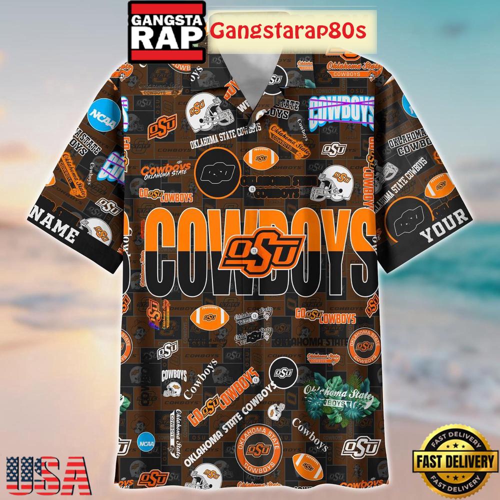 Oklahoma State Cowboys Solgan Go Cowboys True Fan Spirit Custom Name Aloha Hawaiian Shirt Oklahoma State Cowboys Solgan Go Cowboys True Fan Spirit Custom Name Aloha Hawaiian Shirt
