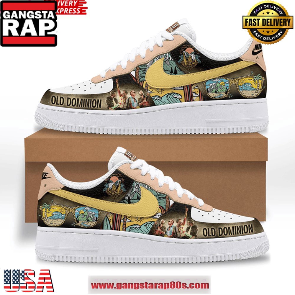 Old Dominion Limited Edition Air Force 1 Running Sneakers Shoes