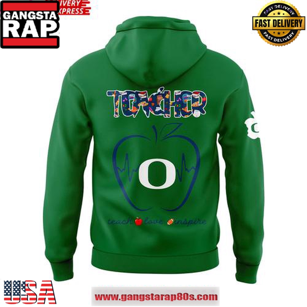 Oregon Ducks Teacher Appreciation 2025 Unisex Hoodie Oregon Ducks Teacher Appreciation 2025 Unisex Hoodie