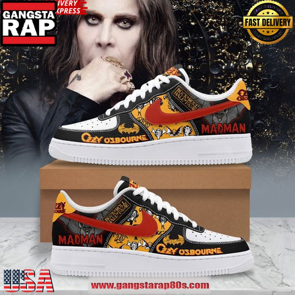 Ozzy Osbourne Madman Limited Edition Air Force 1 Running Sneakers