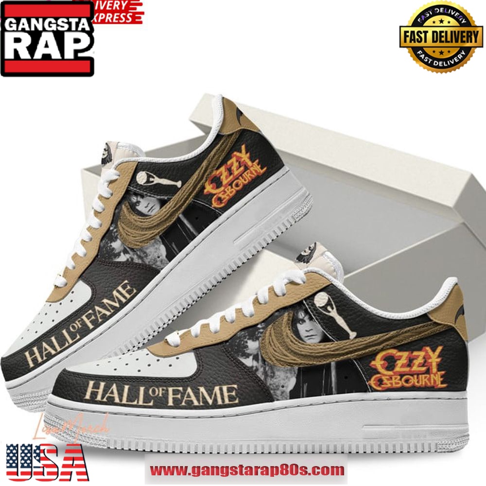 Ozzy Osbourne Rock & Roll Hall of Fame Limited Air Force 1 Sneakers Shoes Ozzy Osbourne Rock & Roll Hall of Fame Limited Air Force 1 Sneakers Shoes