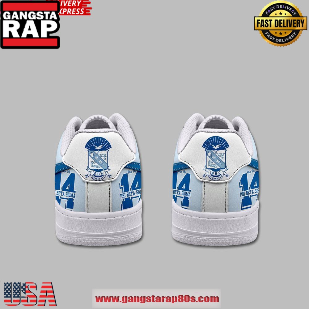 Phi Beta Sigma Limited Edition Air Force 1 Shoes Running Sneakers Phi Beta Sigma Limited Edition Air Force 1 Shoes Running Sneakers