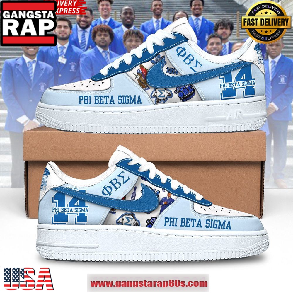 Phi Beta Sigma Limited Edition Air Force 1 Shoes Running Sneakers