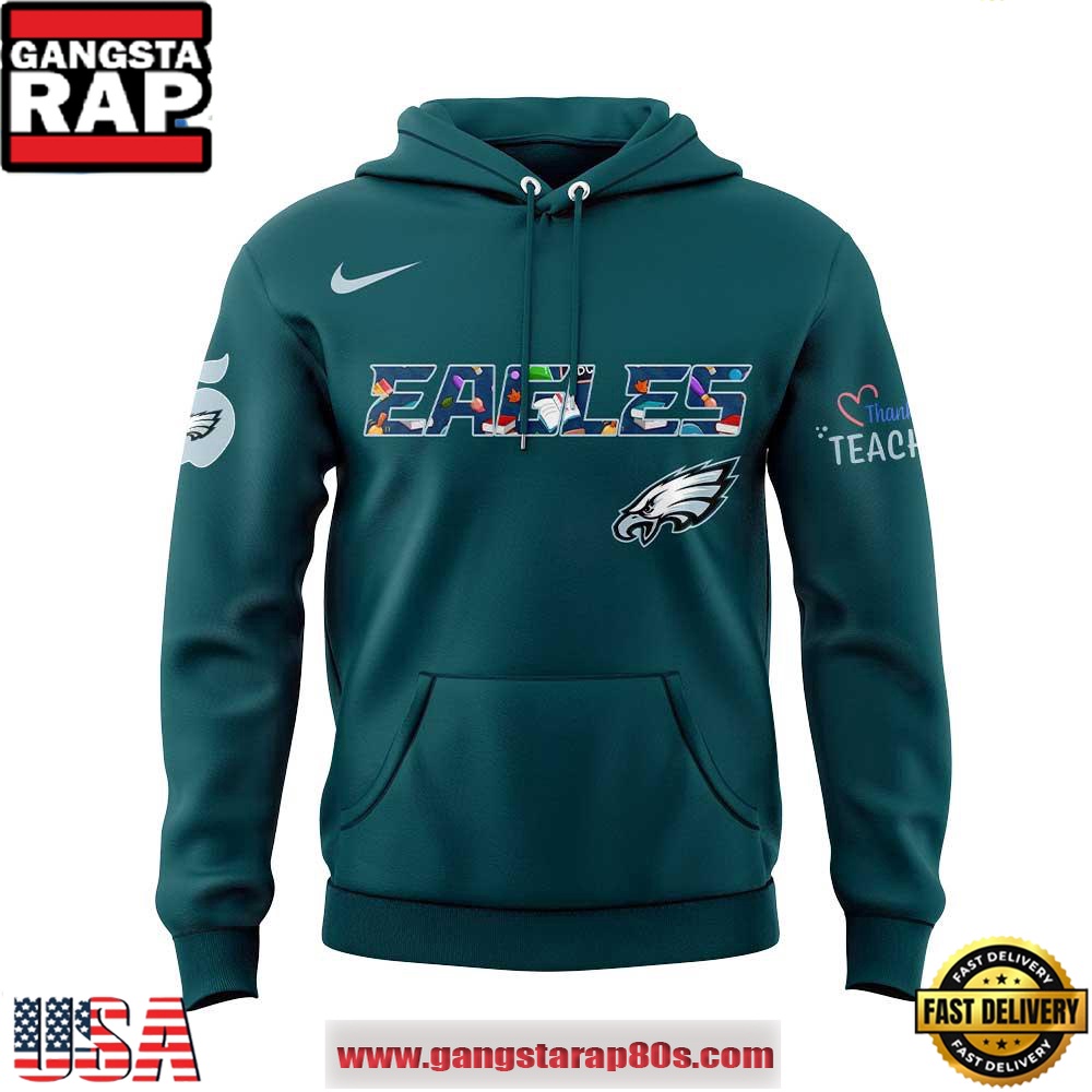 Philadelphia Eagles TEACHER Appreciation 2025 Special Edition Unisex Hoodie