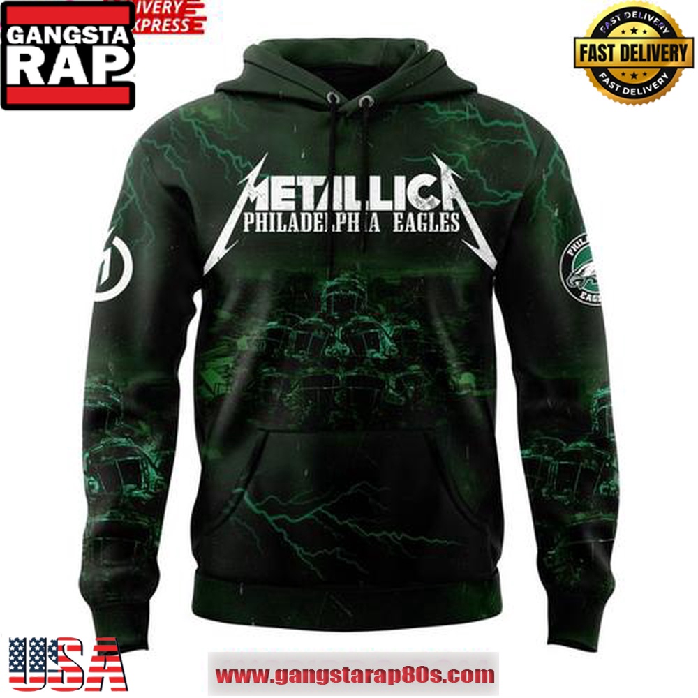 Philadelphia Eagles x Metallica M72 Word Tour 2025 Limited Unisex Hoodie