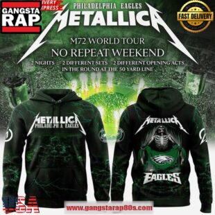 Philadelphia Eagles x Metallica M72 Word Tour 2025 Limited Unisex Hoodie