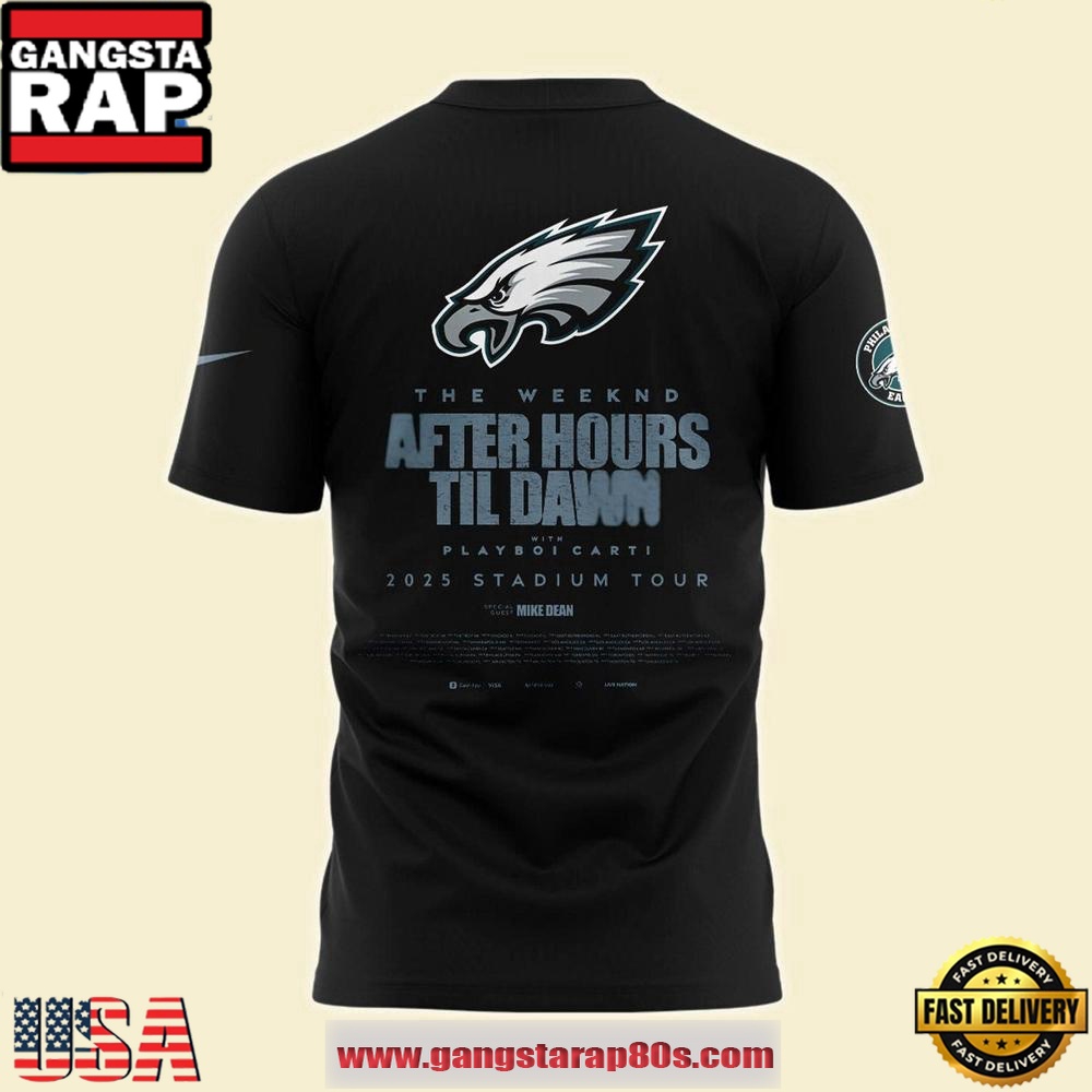 Philadelphia Eagles x The Weeknd After Hours Til Dawn 2025 Unisex T Shirt Philadelphia Eagles x The Weeknd After Hours Til Dawn 2025 Unisex T Shirt