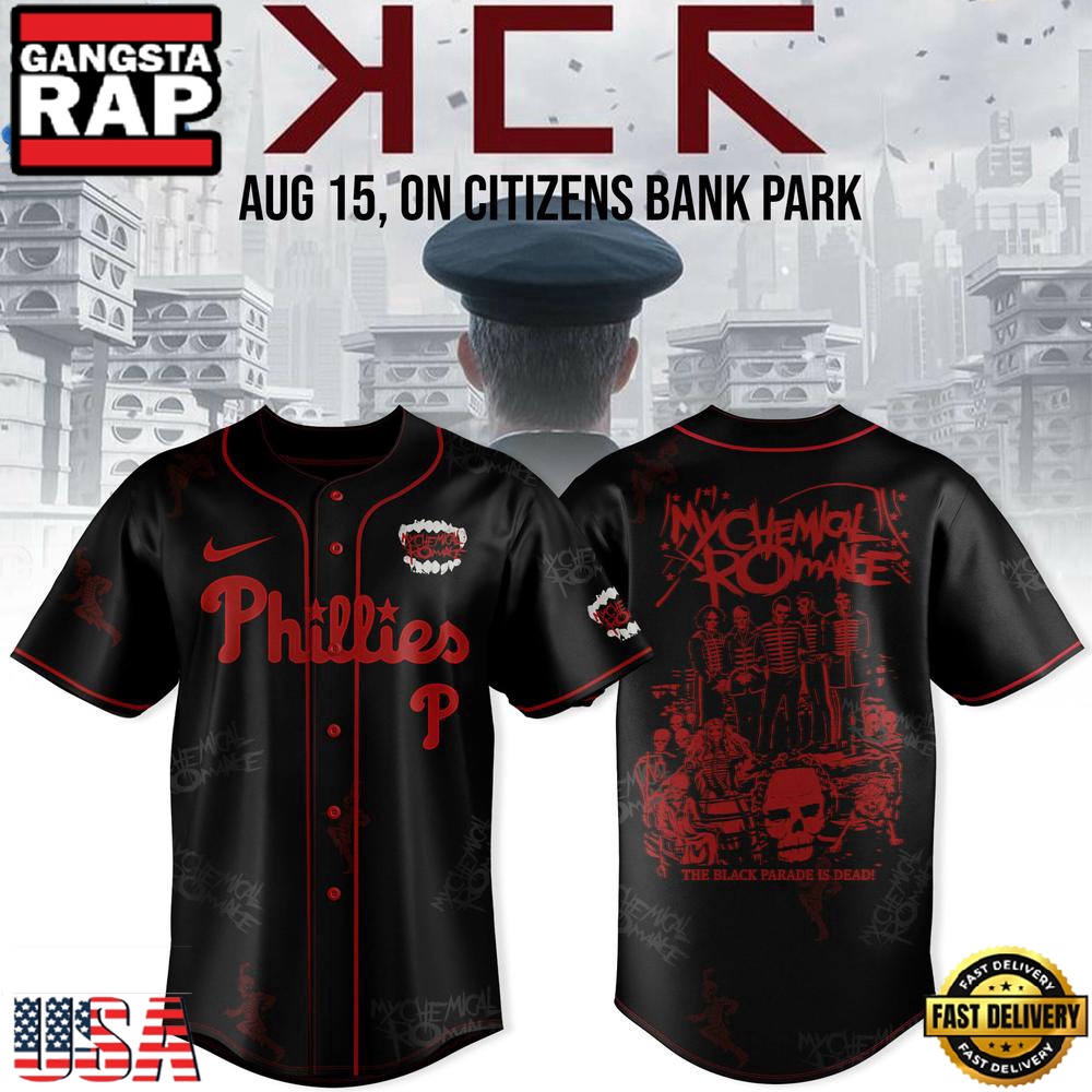 Philadelphia Phillies x My Chemical Romance Tour Limited Premium Edition Baseball Jersey