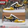 Pittsburgh Steelers Go Steelers Nike Air Force 1 Running Sneakers Shoes