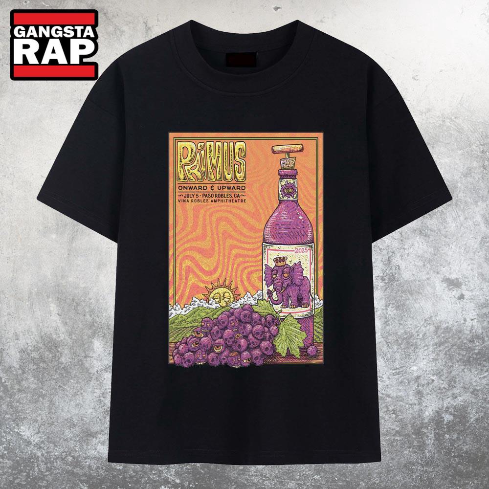 Primus Paso Robles CA Jul 5 2025 Tour T Shirt