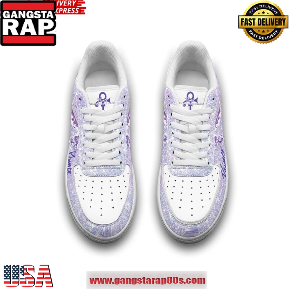 Prince Purple Rain Special Edition Air Force 1 Running Sneakers Shoes