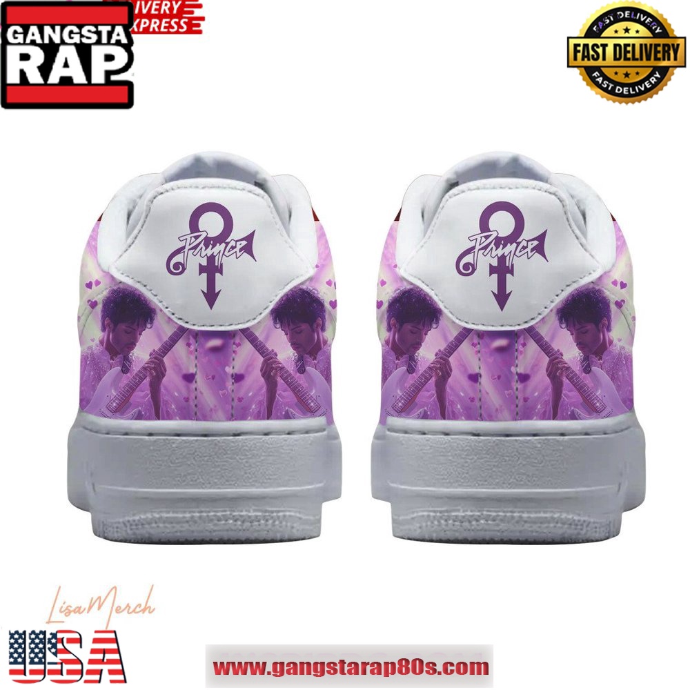 Prince Purple Special Edition Air Force 1 Running Sneakers Shoes