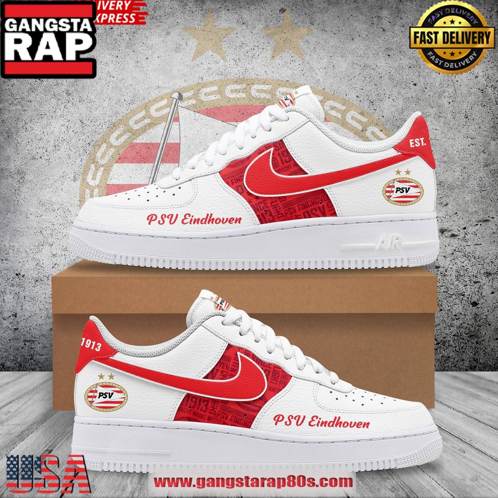 PSV Eindhoven Limited Edition Air Force 1 Running Sneakers Shoes