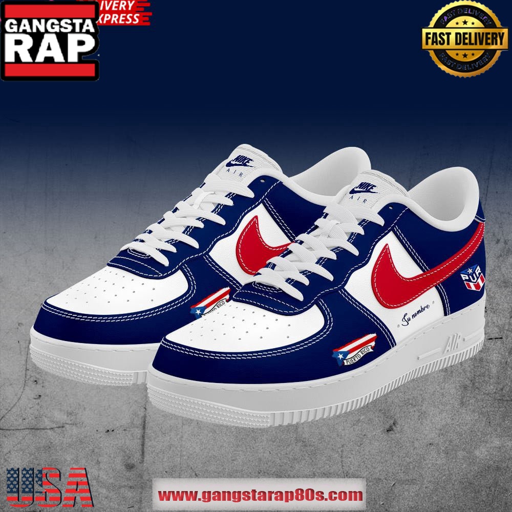 Puerto Rico Basketball Limited Edition Air Force 1 Sneakers Shoes