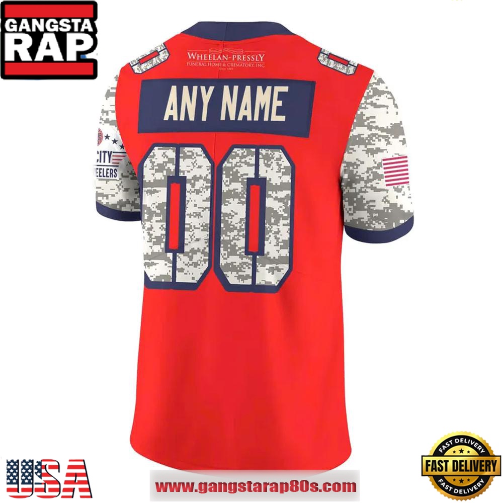 Quad City Steamwheelers 2025 Military Appreciation Night Custom Football Jersey Quad City Steamwheelers 2025 Military Appreciation Night Custom Football Jersey