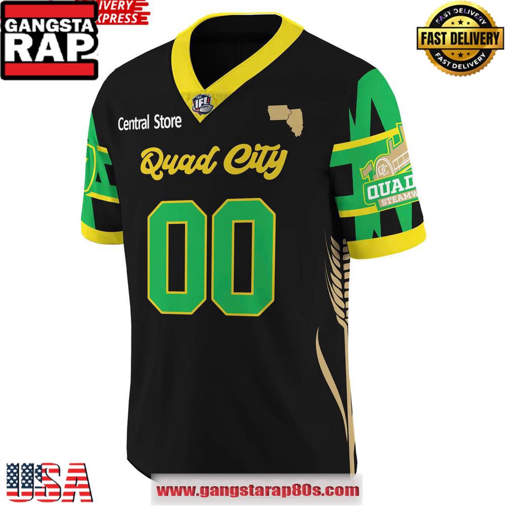 Quad City Steamwheelers Country Night 2025 Custom Football Jersey