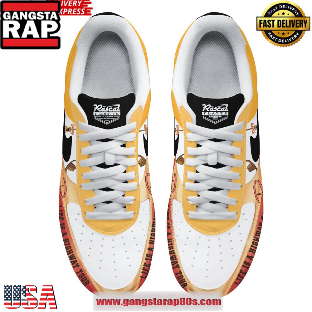 Rascal Flatts Life is a Highway Tour 2025 Air Force 1 Running Sneakers Shoes Rascal Flatts Life is a Highway Tour 2025 Air Force 1 Running Sneakers Shoes