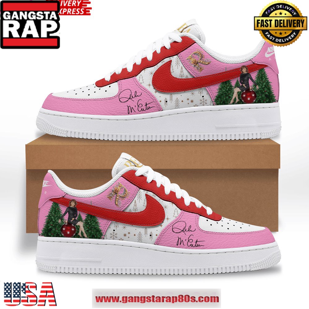 Reba McEntire Christmas Holiday Special Air Force 1 Running Sneakers Shoes