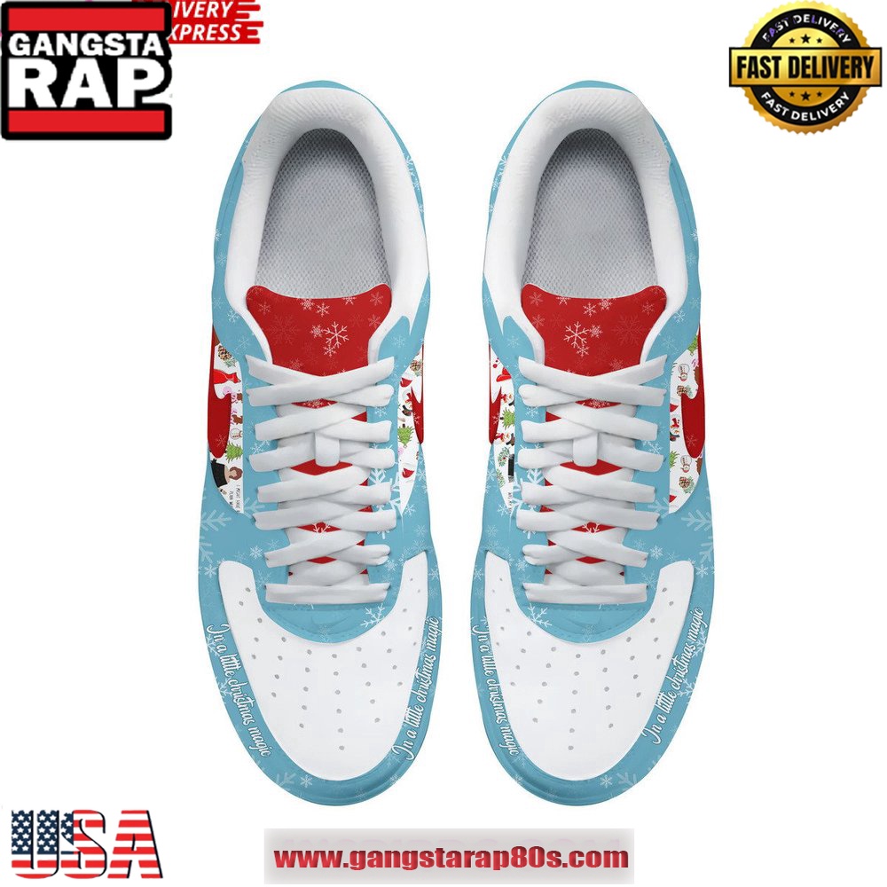 Reba McEntire Merry Christmas Limited Edition Air Force 1 Running Sneakers Reba McEntire Merry Christmas Limited Edition Air Force 1 Running Sneakers