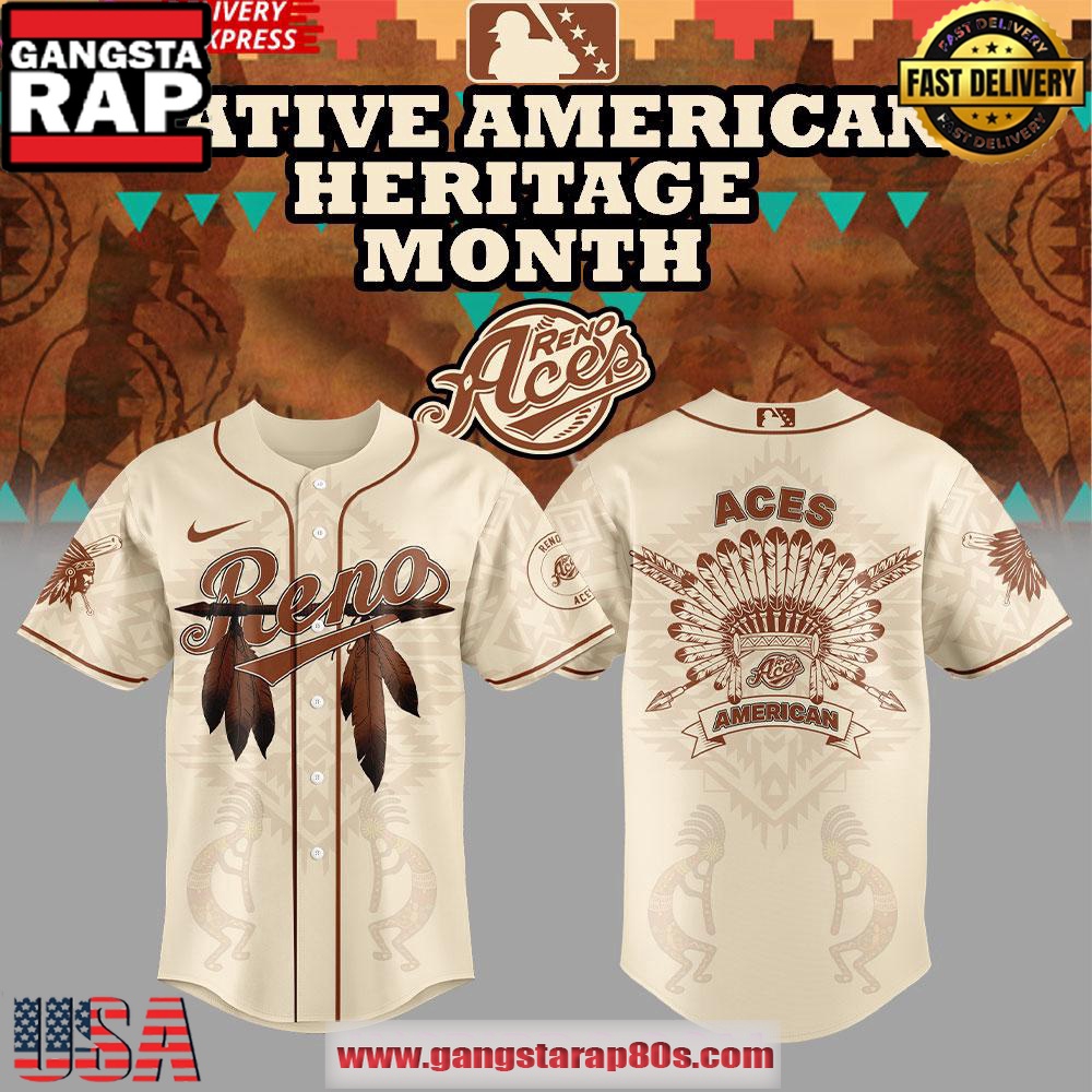 Reno Aces Celebrating Native American Heritage Month 2025 Baseball Jersey