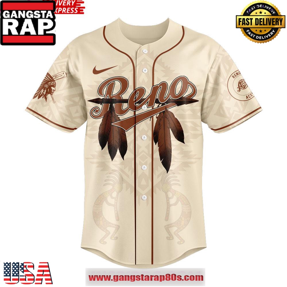 Reno Aces Celebrating Native American Heritage Month 2025 Baseball Jersey