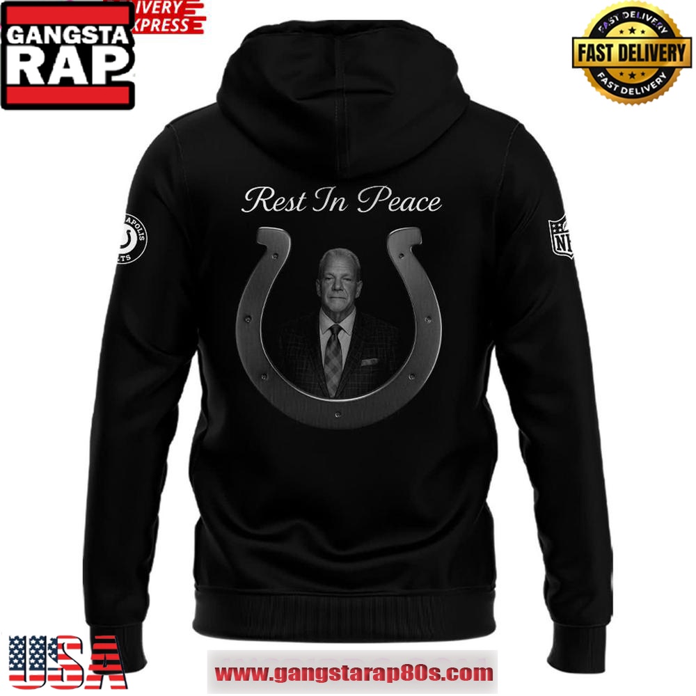 Rest in Peace Jim Irsay 1959–2025 NFL Indianapolis Colts Tribute Unisex Hoodie