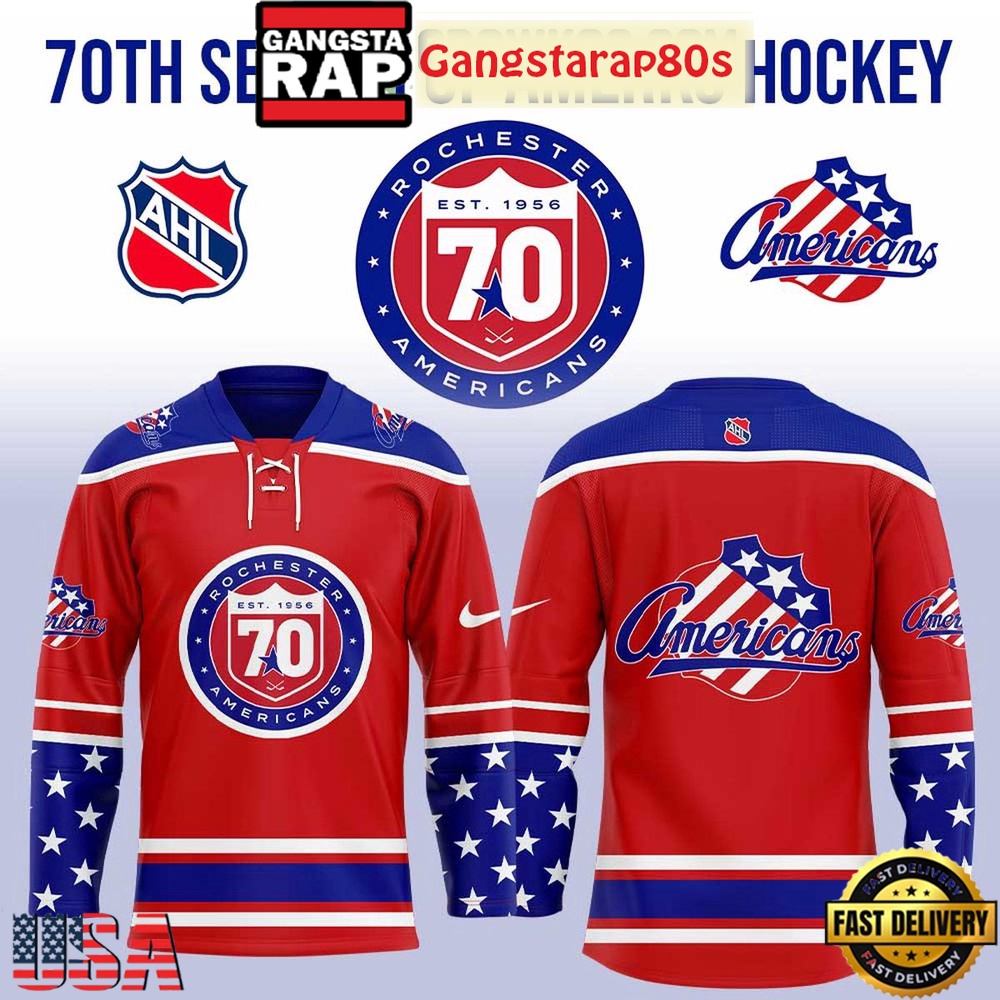 Rochester Americans 70th Anniversary Hockey Jersey