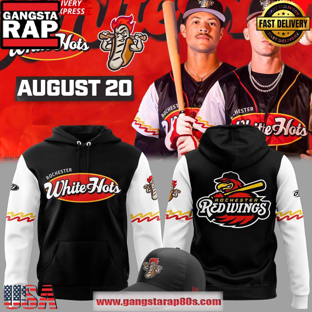 Rochester Red Wings White Hots AUGUST 20 All Over Print Hoodie