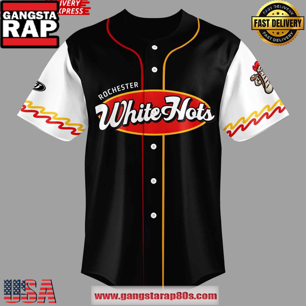Rochester Red Wings White Hots August 20 Custom Number Baseball Jersey Shirt