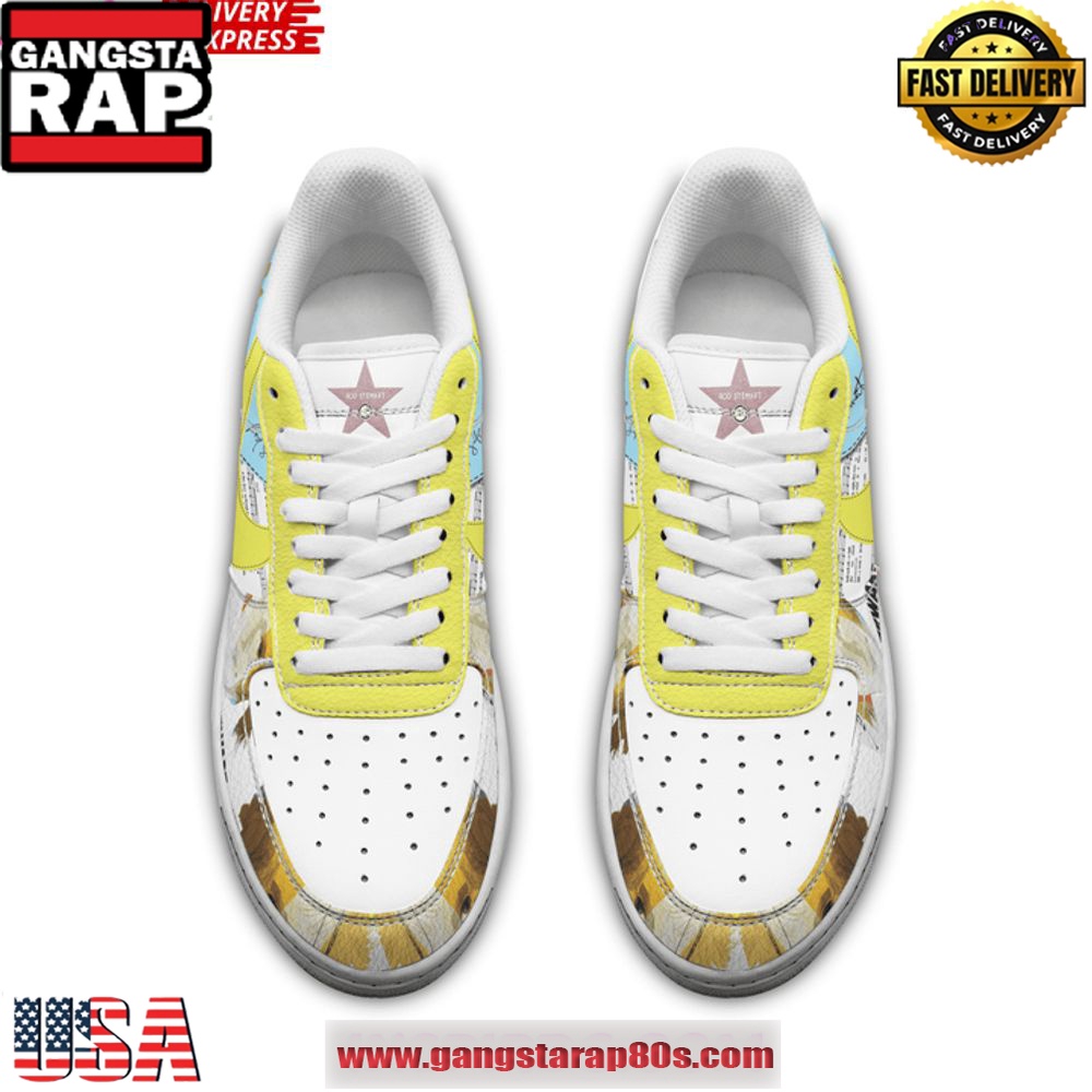 Rod Stewart Limited Edition Air Force 1 Running Sneakers Shoes Rod Stewart Limited Edition Air Force 1 Running Sneakers Shoes