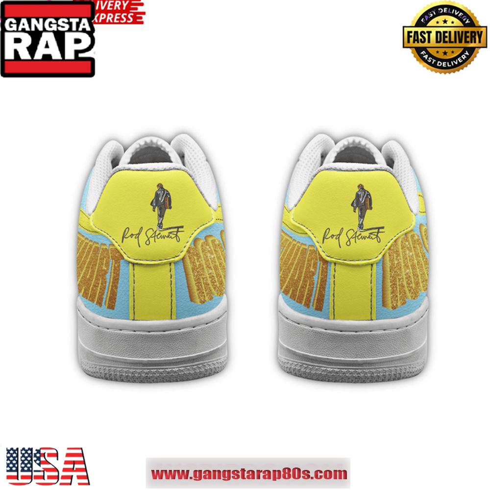 Rod Stewart Limited Edition Air Force 1 Running Sneakers Shoes Rod Stewart Limited Edition Air Force 1 Running Sneakers Shoes