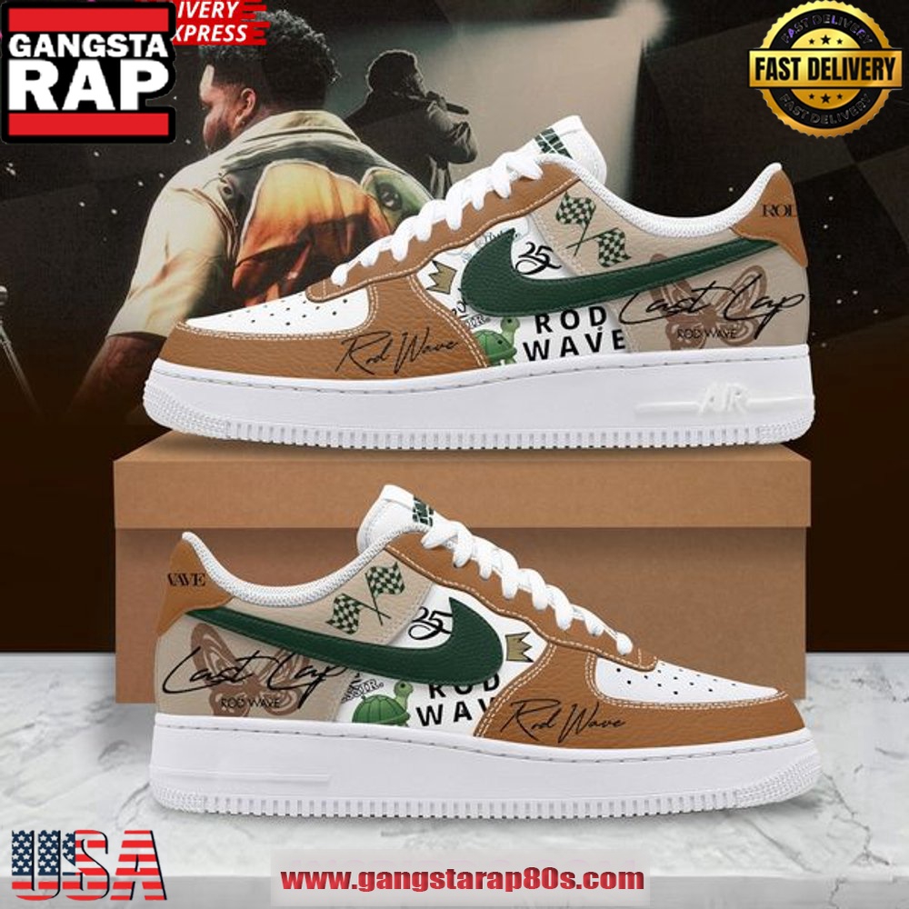 Rod Wave Limited Edition Air Force 1 Running Sneakers Shoes