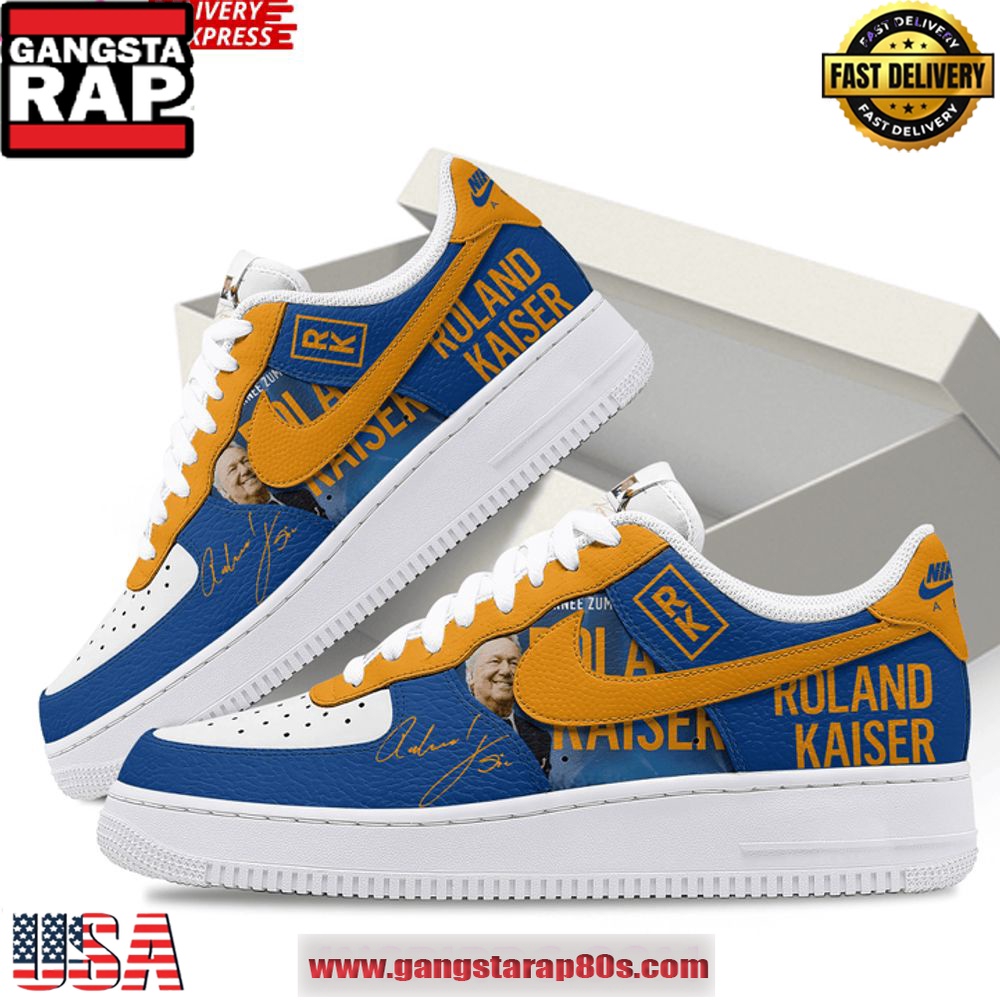 Roland Kaiser Limited Edition Air Force 1 Running Sneakers Shoes Roland Kaiser Limited Edition Air Force 1 Running Sneakers Shoes
