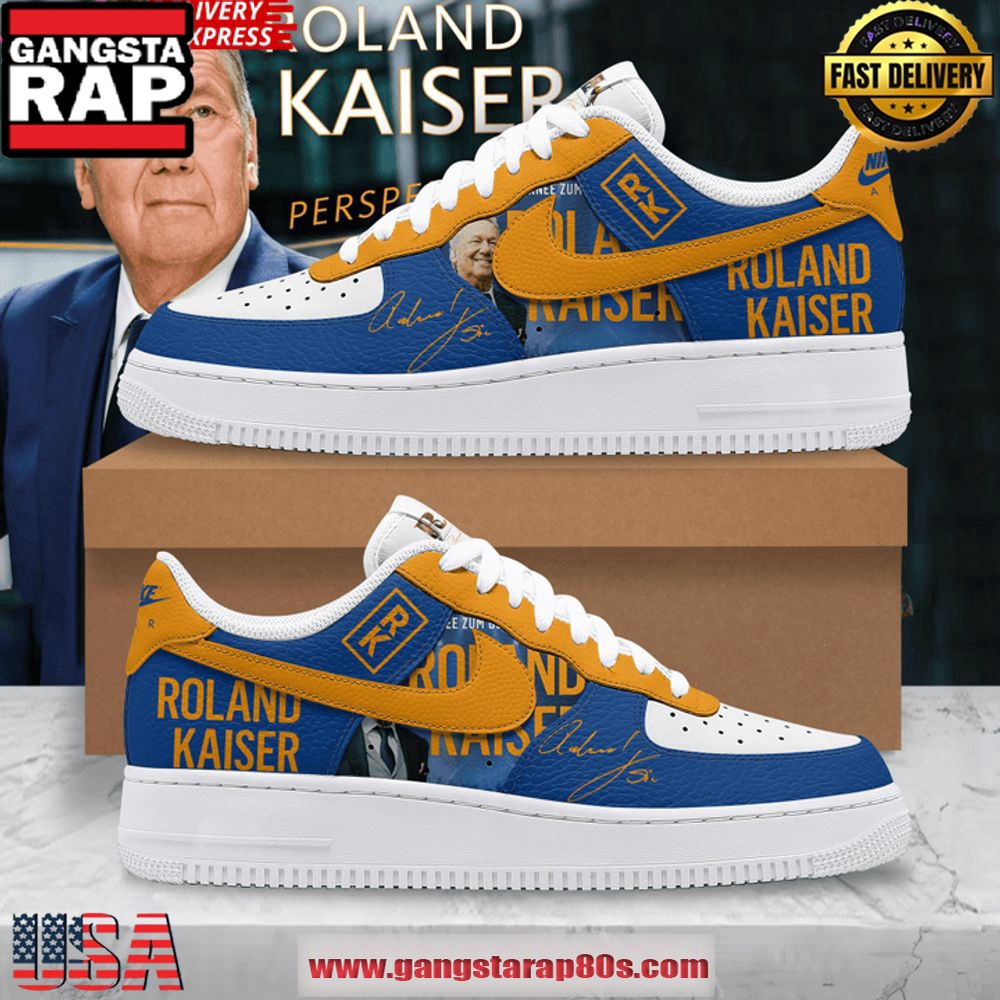 Roland Kaiser Limited Edition Air Force 1 Running Sneakers Shoes Roland Kaiser Limited Edition Air Force 1 Running Sneakers Shoes