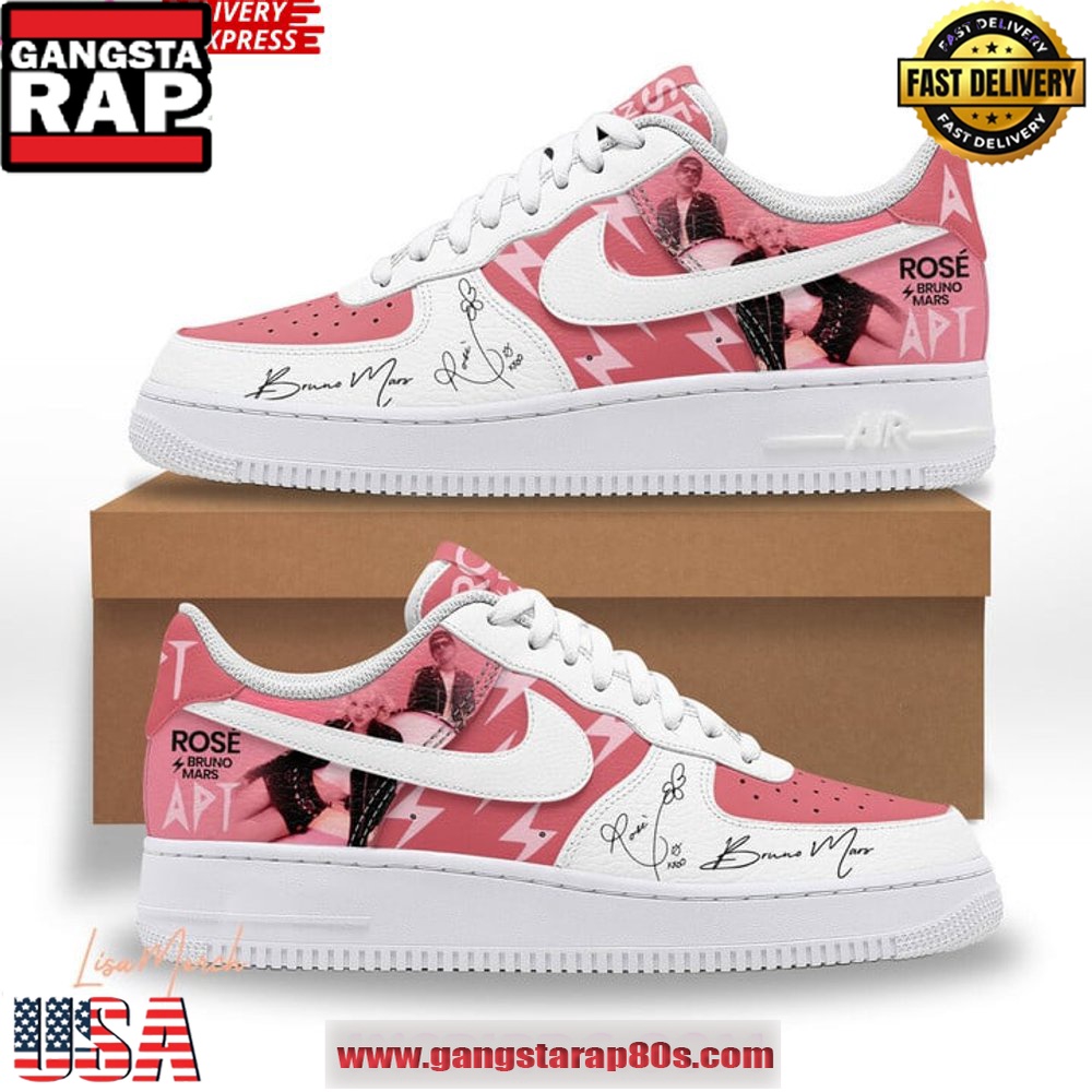 Ros? & Bruno Mars APT Limited Edition Air Force 1 Sneakers Shoes Ros? & Bruno Mars APT Limited Edition Air Force 1 Sneakers Shoes