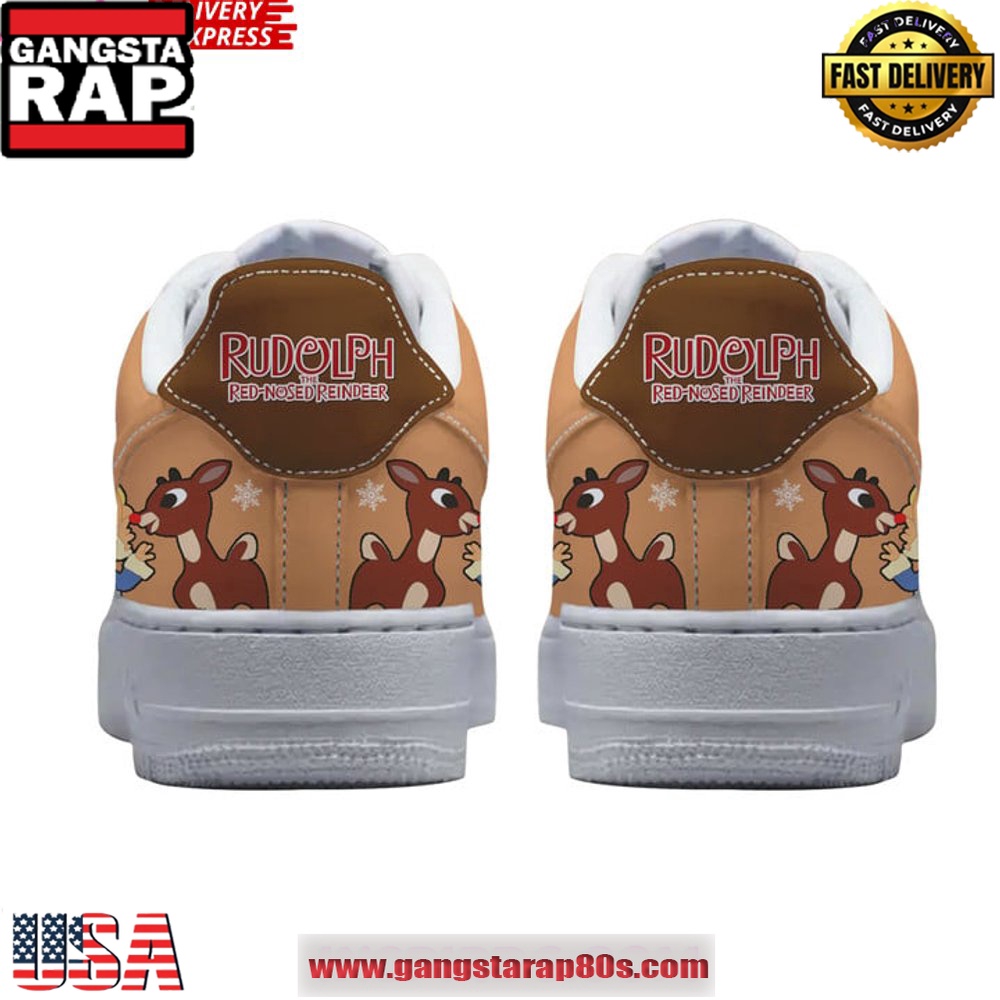Rudolph The Red-Nosed Reindeer Christmas Limited Air Force 1 Running Sneakers Rudolph The Red-Nosed Reindeer Christmas Limited Air Force 1 Running Sneakers