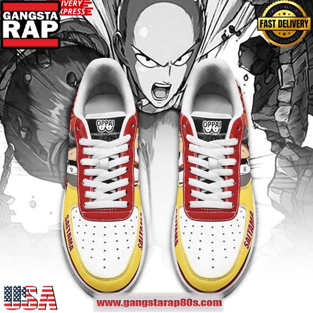 Saitama One Punch Man Limited Edition Air Force 1 Shoes Running Sneakers