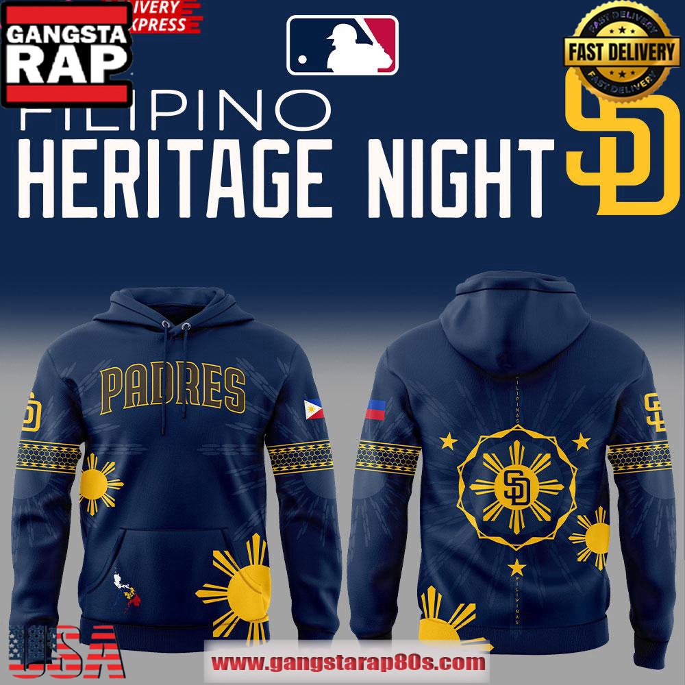 San Diego Padres Filipino Heritage Night 2025 Edition Unisex Hoodie