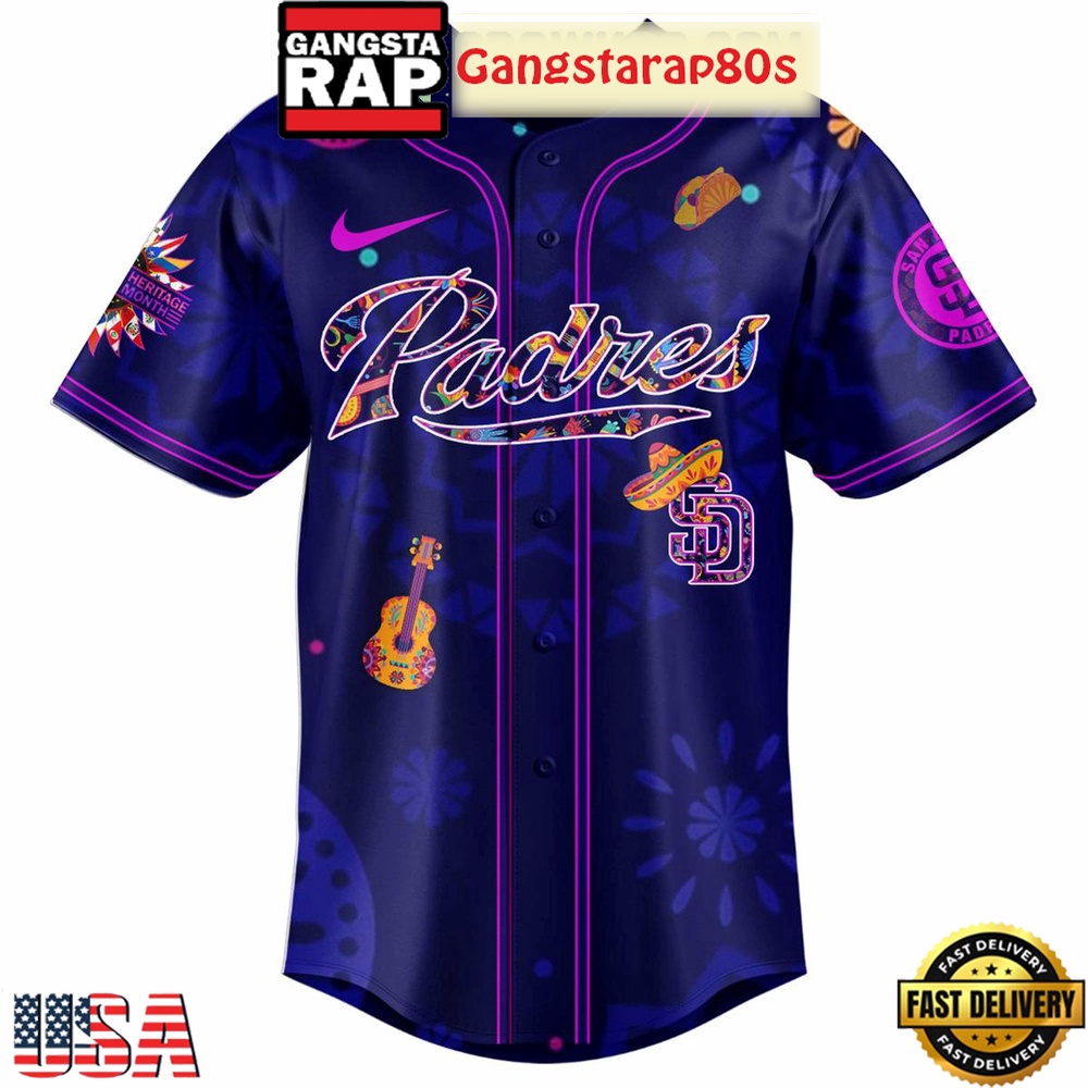 San Diego Padres Hispanic Heritage Celebrations 2025 Unique Design Baseball Jersey San Diego Padres Hispanic Heritage Celebrations 2025 Unique Design Baseball Jersey