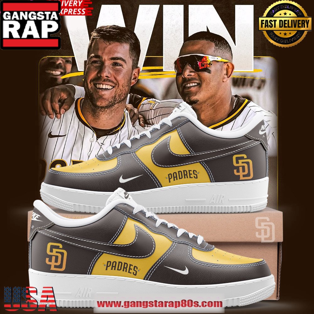 San Diego Padres Victory Limited Edition Air Force 1 Sneakers Shoes