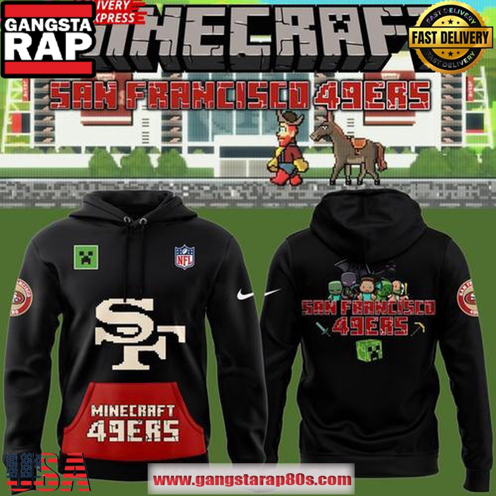 San Francisco 49ers 2025 NFL Minecraft Game Special Limited Edition Unisex Hoodie